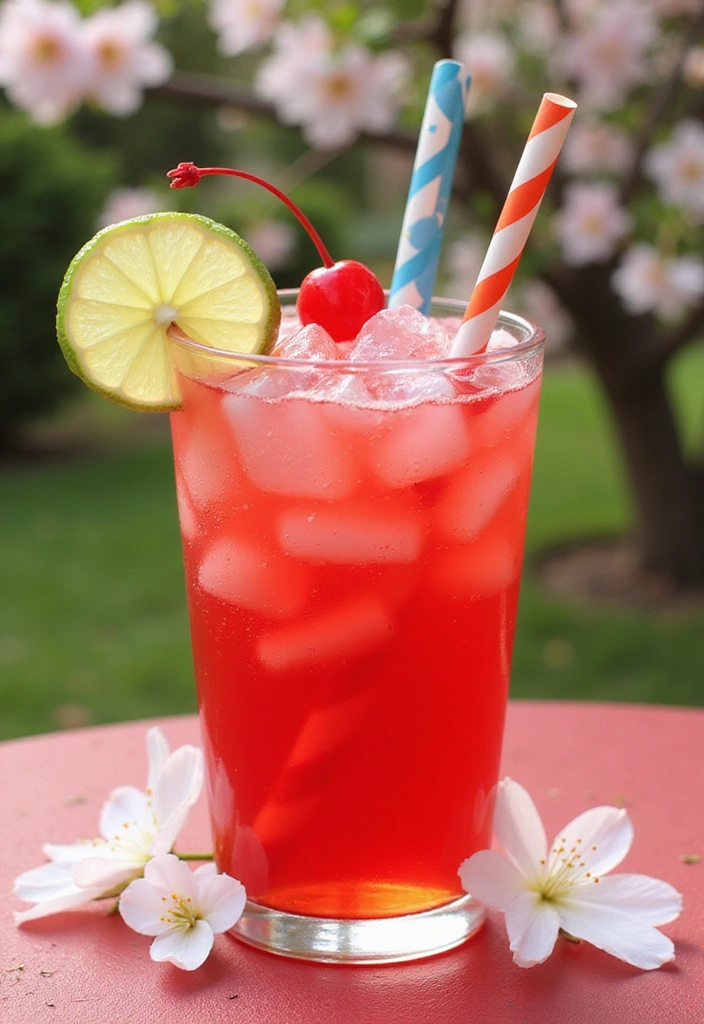 8. Cherry Limeade Cooler
