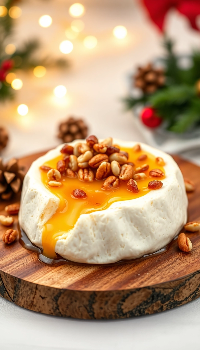 21 Christmas Party Food Ideas That Will Steal the Show (You Won't Believe #10!) - 15. Baked Brie with Honey and Nuts