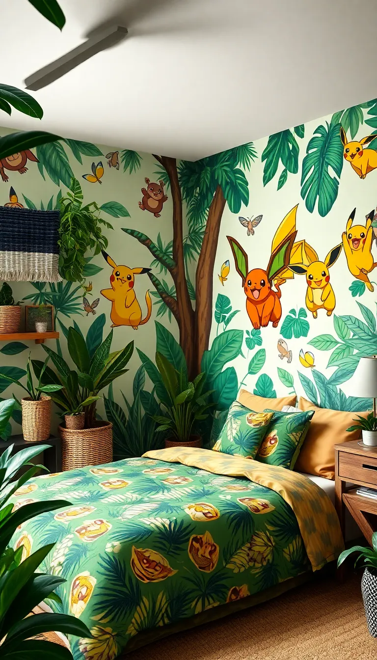 22 Pokémon Room Themes That Will Make Your Heart Go 'Pika Pika!' - 8. Jungle Safari Adventure