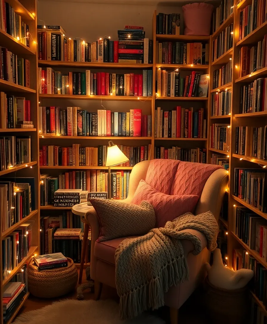 7 Cozy Home Library Ideas That Will Make You Never Want to Leave! - 1. The Corner Nook