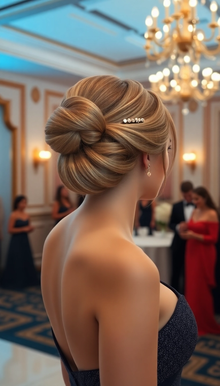 22 Stunning Hairstyles for Long Fine Hair That Will Transform Your Look! - 19. Elegant Chignon