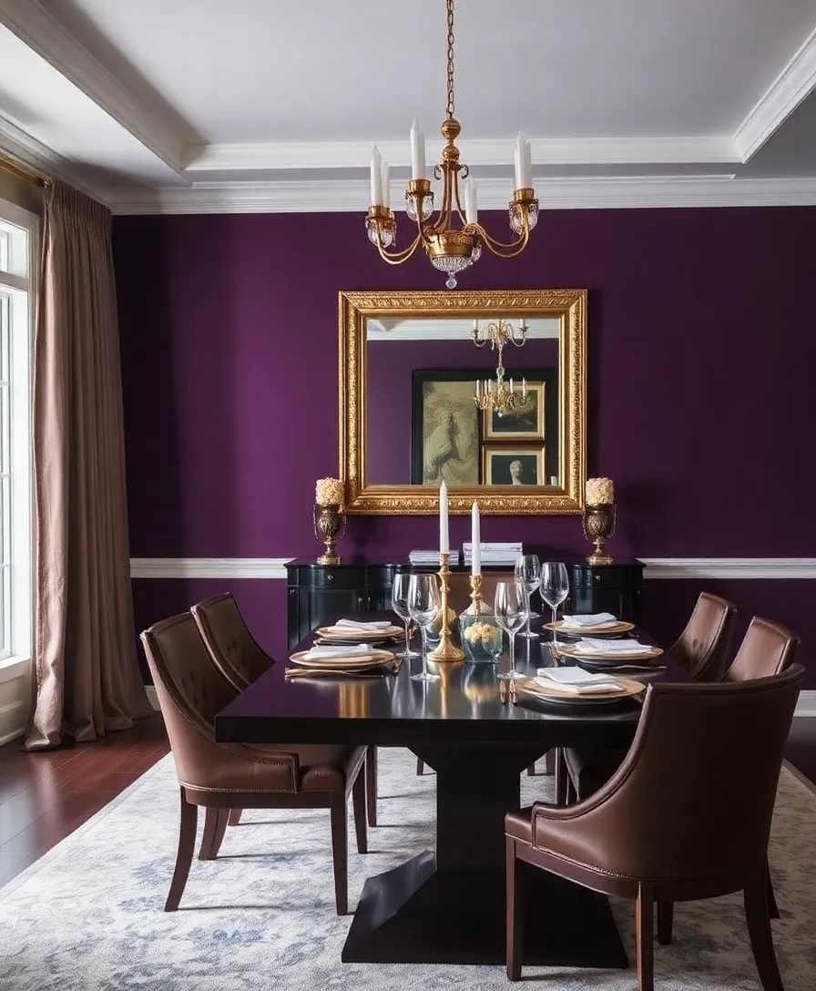 13 Reasons Why Chocolate Brown and Eggplant Will Rule 2025 Home Decor! - 8. Accent Walls