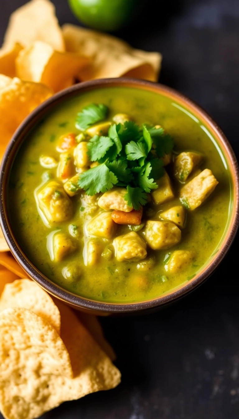 23 Chicken Chili Ideas That Will Spice Up Your Dinner Routine (You Won't Believe #12!) - 18. Salsa Verde Chicken Chili