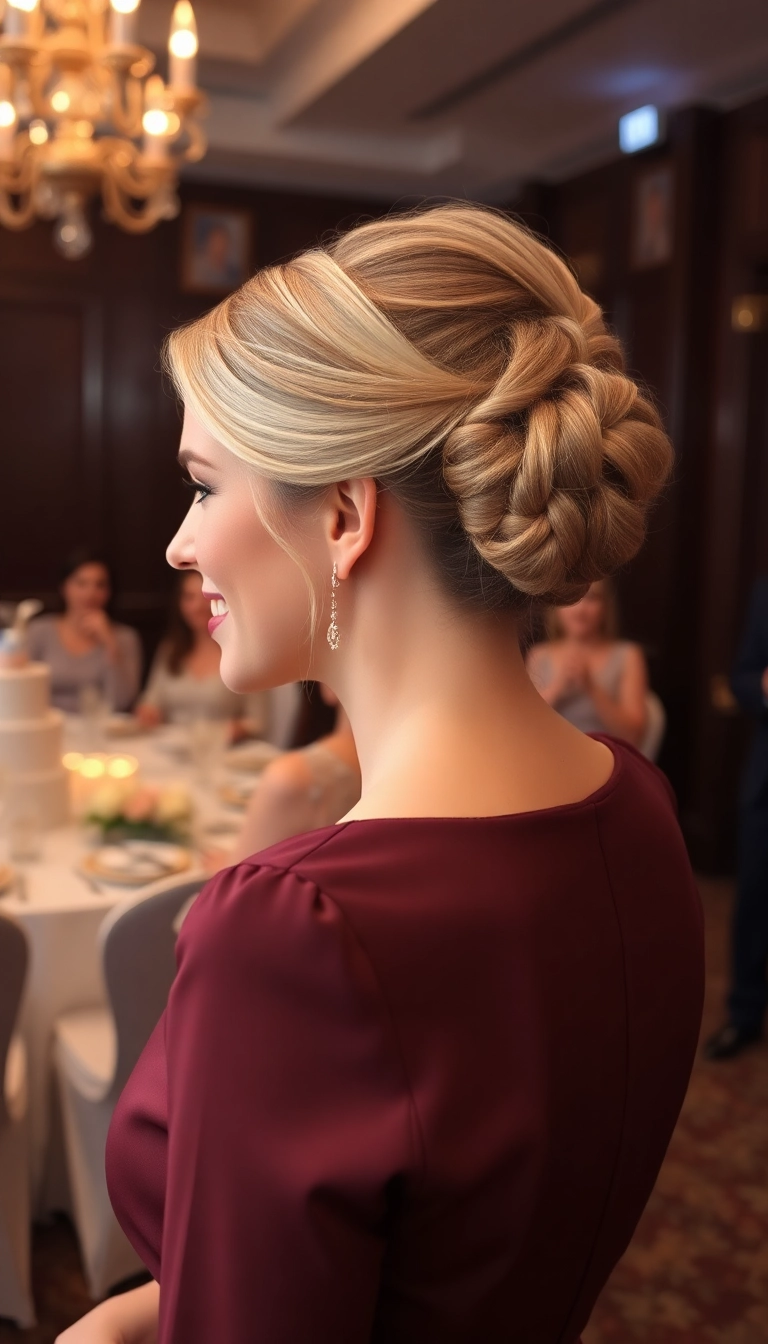 22 Chic Medium Hairstyles for the Mother of the Groom You Won't Believe Exist! - 14. Simple Twisted Updo