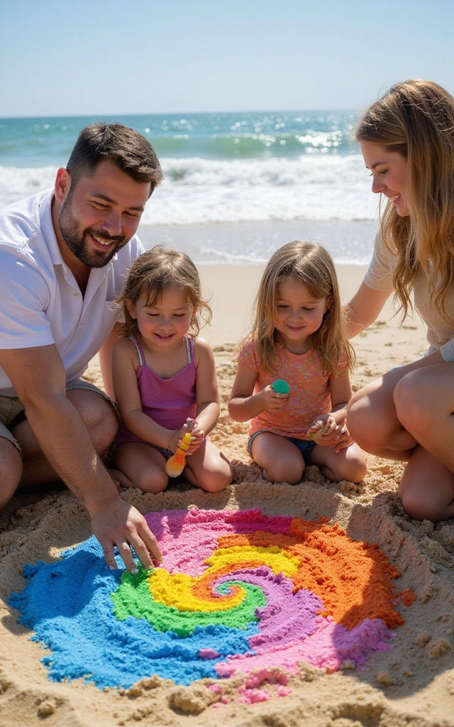 20 Unforgettable Beach Activities for Families to Enjoy This Summer! - 13. Sand Art Creations
