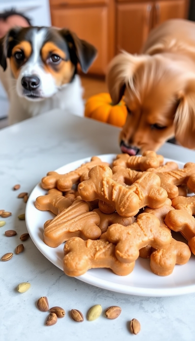 20 Homemade Pet Food Recipes That Will Make Your Furry Friend Jump for Joy (Wait Until You Try #11!) - 5. Peanut Butter and Pumpkin Treats