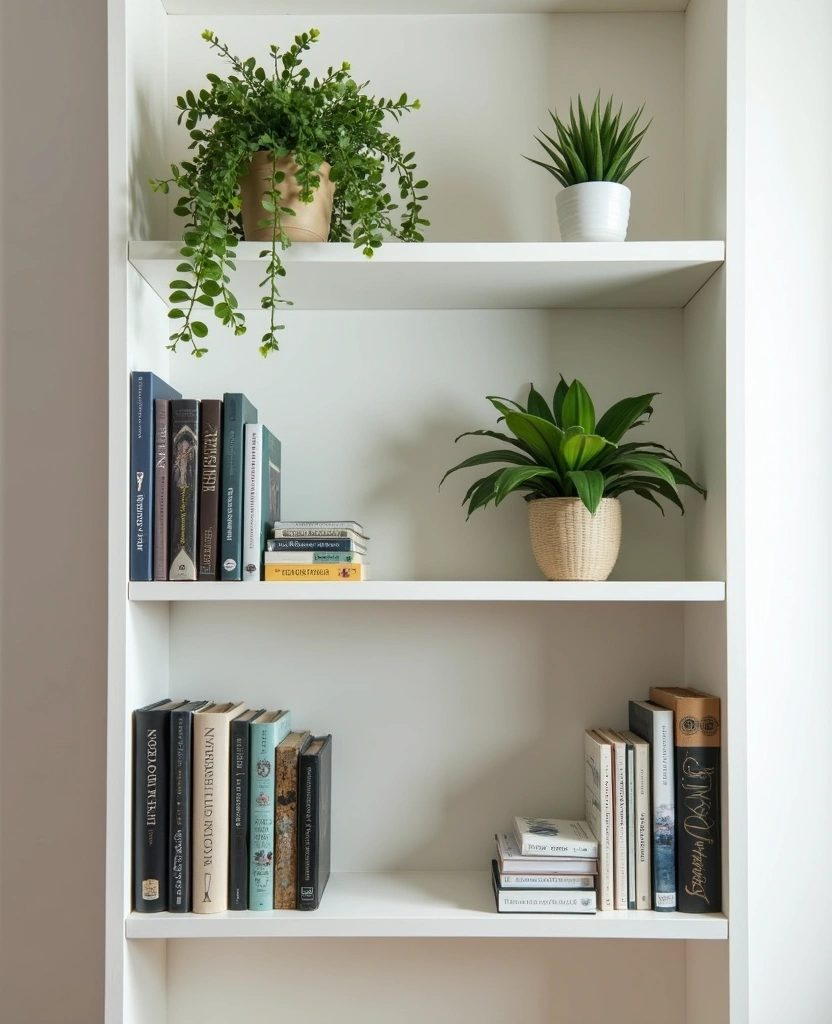 12 Minimalist Home Ideas That'll Help You Declutter Your Life (And Feel Amazing!) - 10. Curate Your Bookshelf