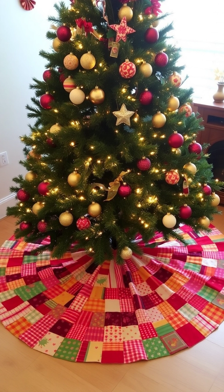 15 Easy DIY Christmas Decor Projects That Will Impress Your Guests (and Save You Money!) - 13. DIY Christmas Tree Skirt