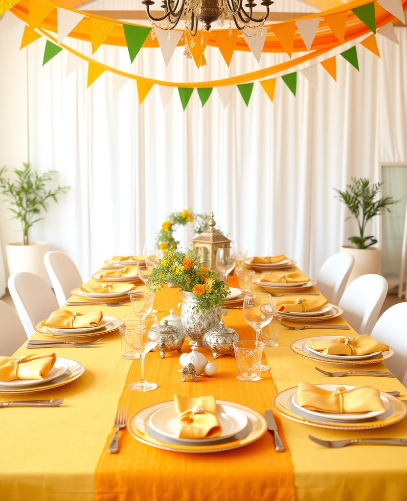 12 DIY Republic Day Decor Ideas That Are Easier Than You Think! - 8. Personalized Table Settings