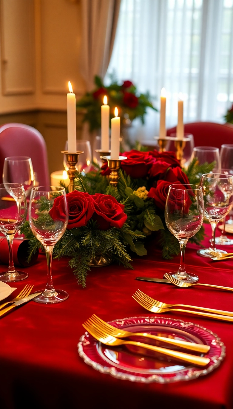 21 Creative Burgundy Christmas Inspiration Ideas That Will Leave Your Guests in Awe! - Burgundy Table Settings