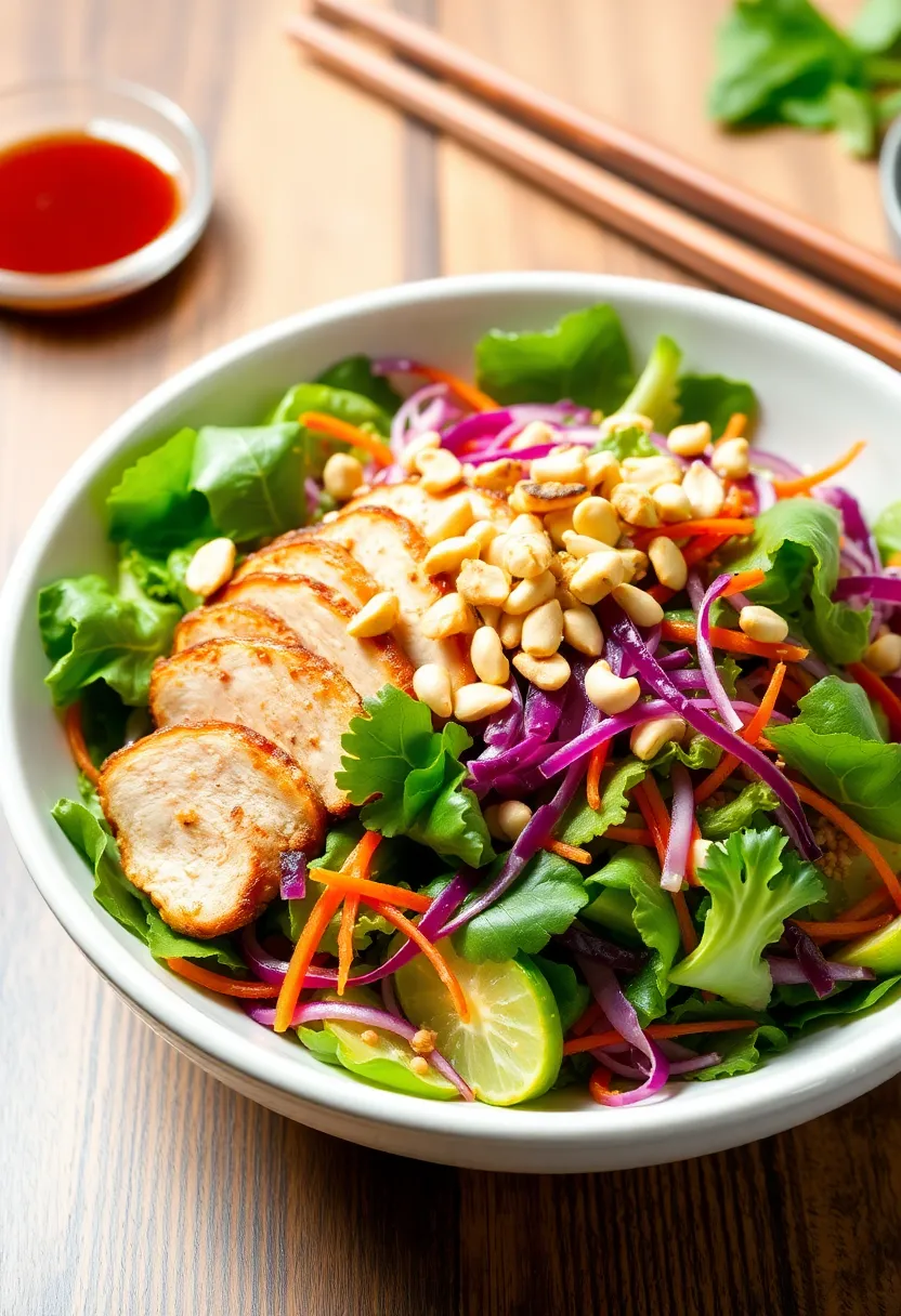 15 Quick & Easy Healthy Lunch Recipes That Will Make You Feel Amazing! - 6. Asian Chicken Salad