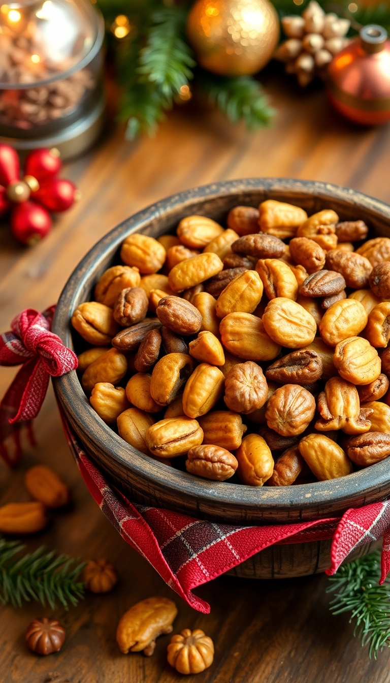 24 Christmas Snacks That Will Steal the Show at Your Holiday Party! - 20. Spiced Nuts