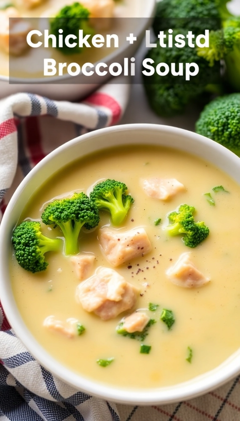 19 Creamy Chicken Soup Ideas That'll Make You Feel Cozy Inside! - 10. Creamy Chicken and Broccoli Soup