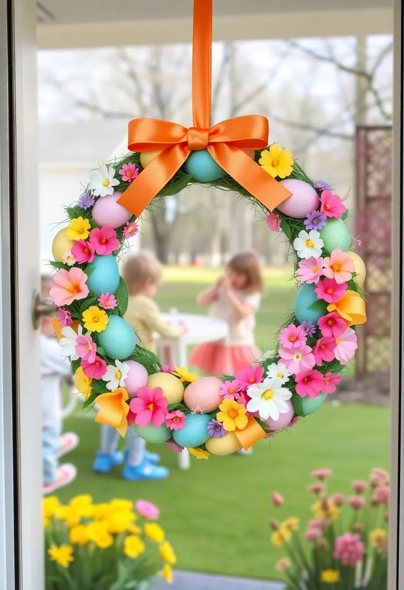 14 Fun Easter DIY Projects for Kids (They'll Be Talking About #7 All Year!) - 11. Easter Egg Wreath