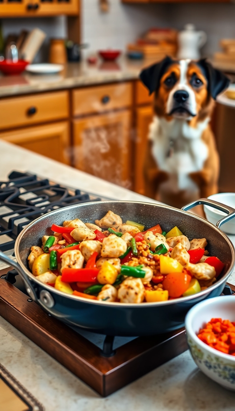 20 Homemade Pet Food Recipes That Will Make Your Furry Friend Jump for Joy (Wait Until You Try #11!) - 17. Chicken and Vegetable Stir-Fry