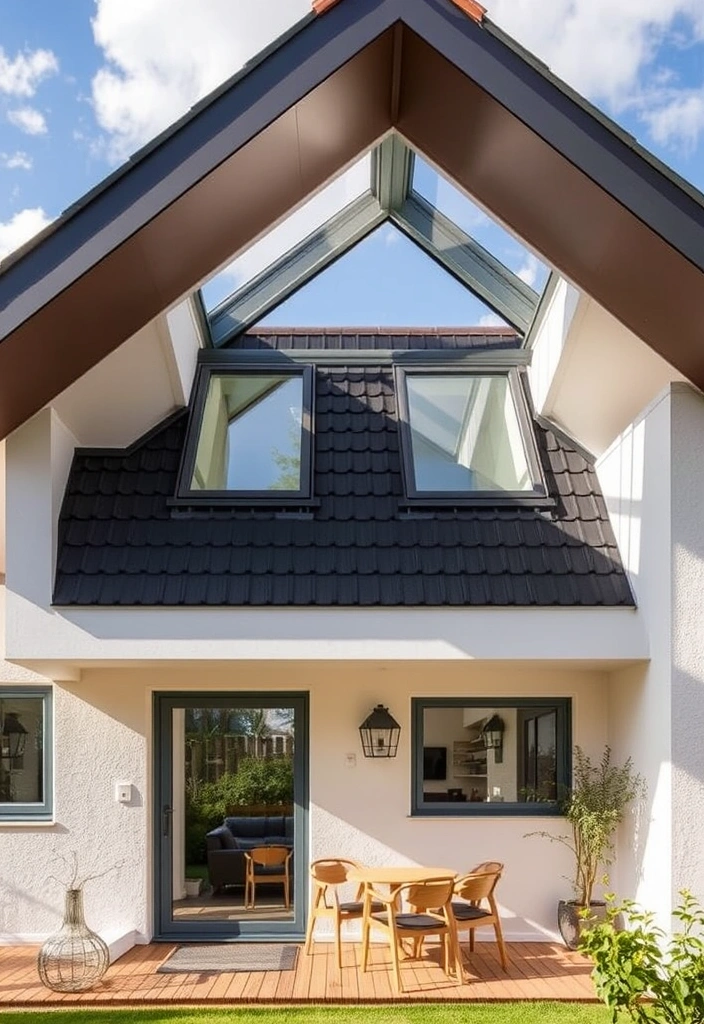 21 Dream House Exterior Small Ideas That'll Make You Swoon! 20 21 Dream House Exterior Ideas for Small Spaces That'll Make You Swoon! - 20. Innovative Skylights