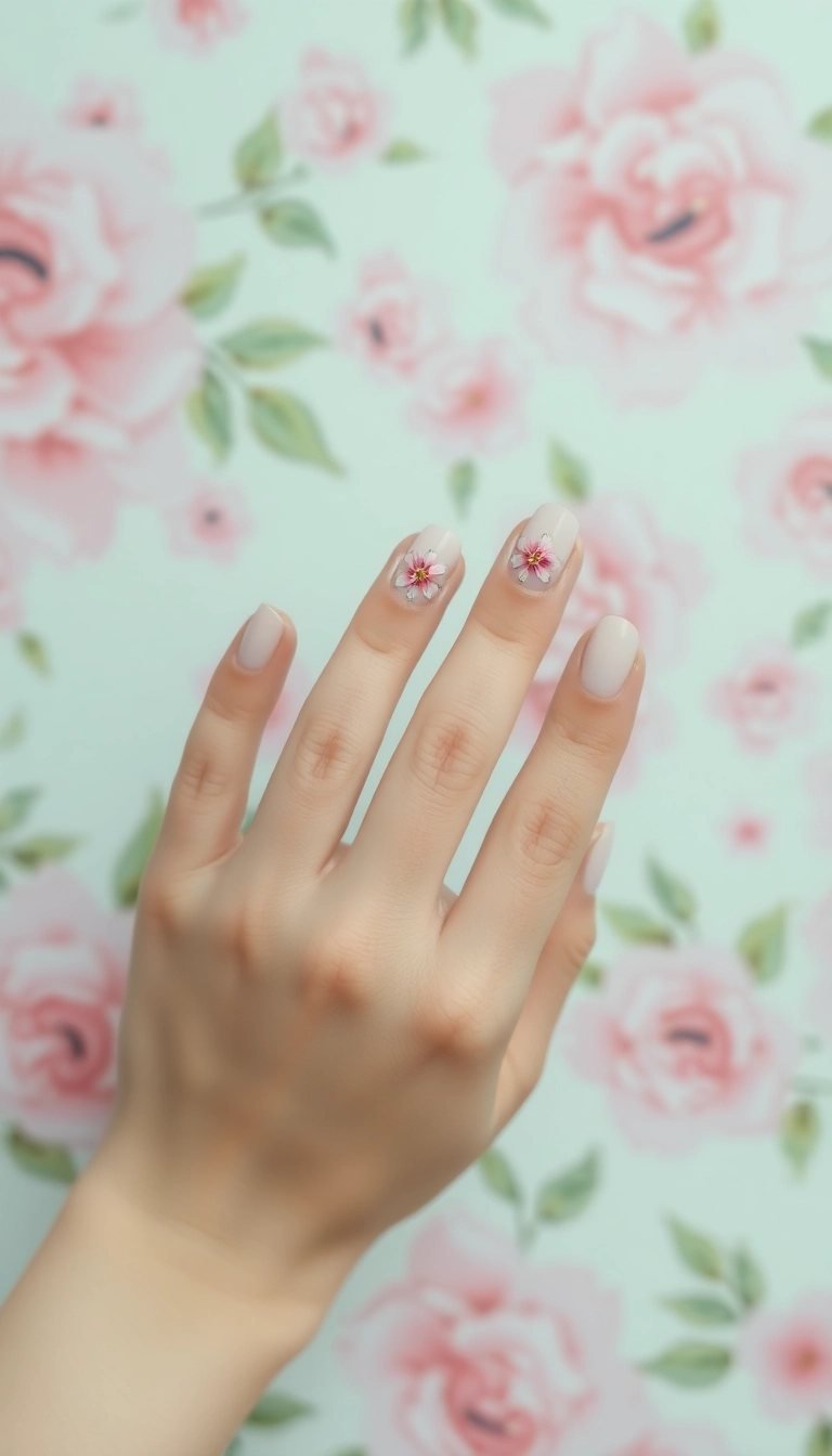 27 Stunning Pink Nail Ideas That Will Turn Heads (You Won't Believe #15!) - 3. Floral Fantasy