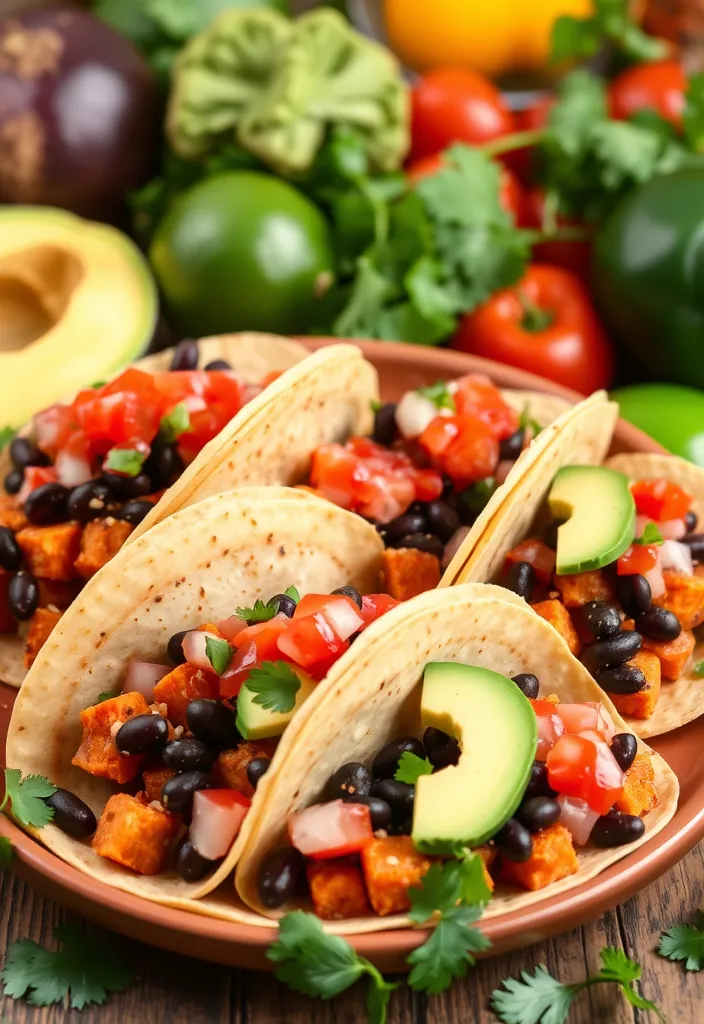 18 Healthy Crockpot Recipes You Won't Believe Are Low-Calorie! - 15. Sweet Potato and Black Bean Tacos