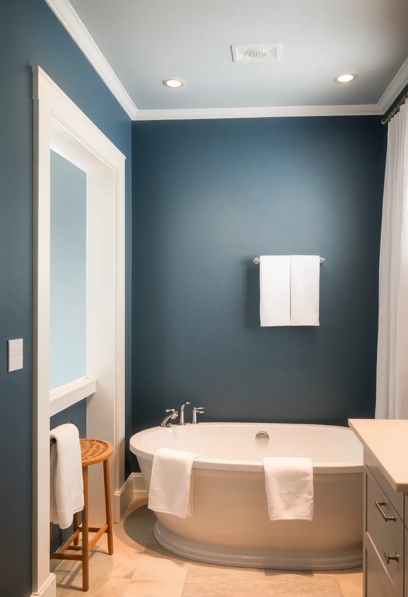 16 Bold Color Combinations That'll Make Your Neighbors Jealous (Watch Out for #3!) - 16. Slate Blue and Creamy White