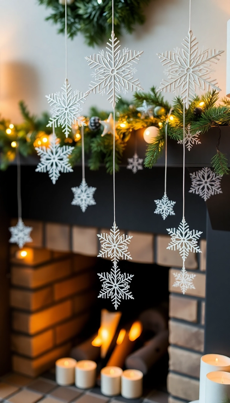 12. DIY Snowflakes