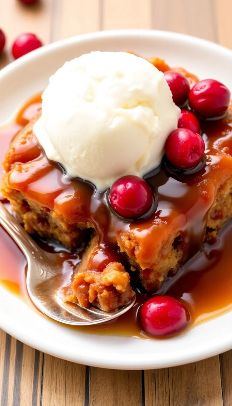 21 Irresistible Cranberry Dessert Recipes You’ll Want to Make This Holiday Season! - 12. Cranberry Sticky Toffee Pudding