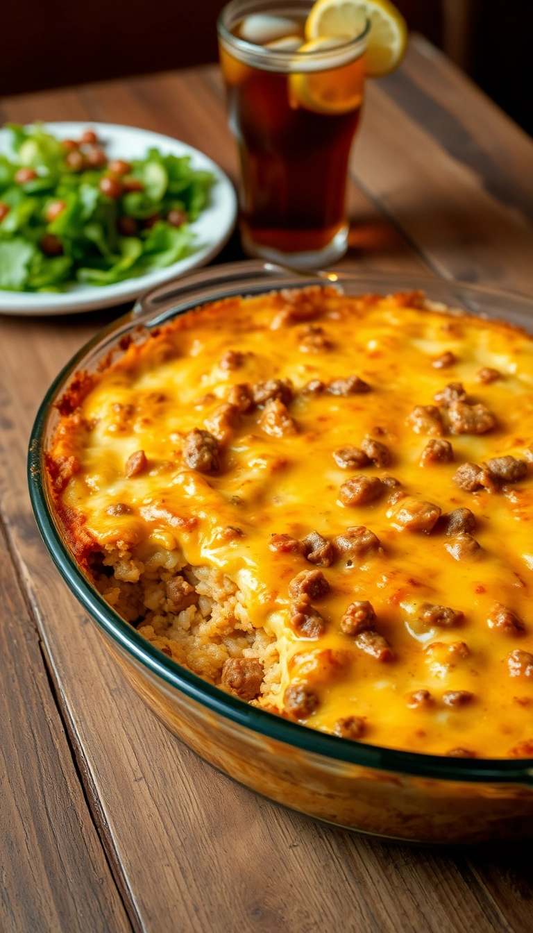 19 Quick and Easy Dinner Recipes with Ground Beef That Will Save Your Evenings! - 7. Beef and Rice Casserole