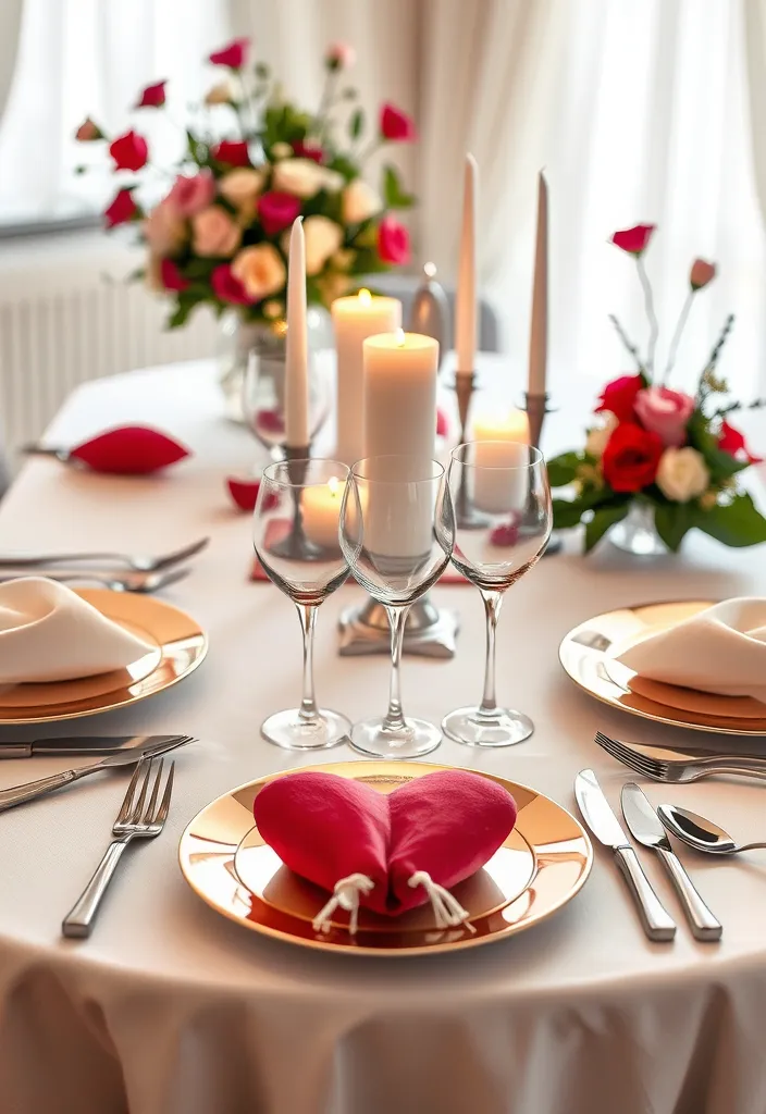 18 Romantic Valentine's Decor Ideas That'll Transform Your Home (Wait Until You See #14!) - 18. Love-Themed Table Settings