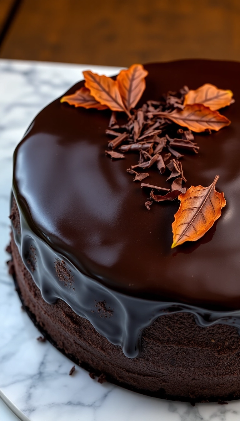 21 Fall-Themed Cake Ideas That'll Make Your Taste Buds Dance! - 6. Chocolate Pumpkin Cake