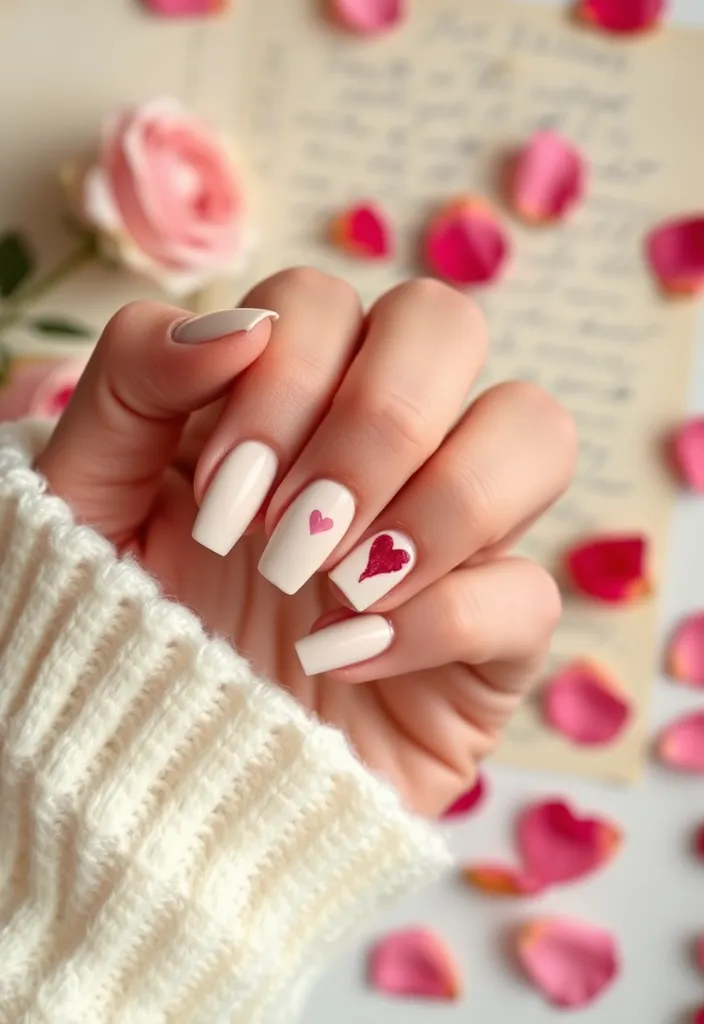 18 DIY Valentine's Nails You Can Create at Home (Even Beginners Will Love #9!) - 8. Love Letter Nails