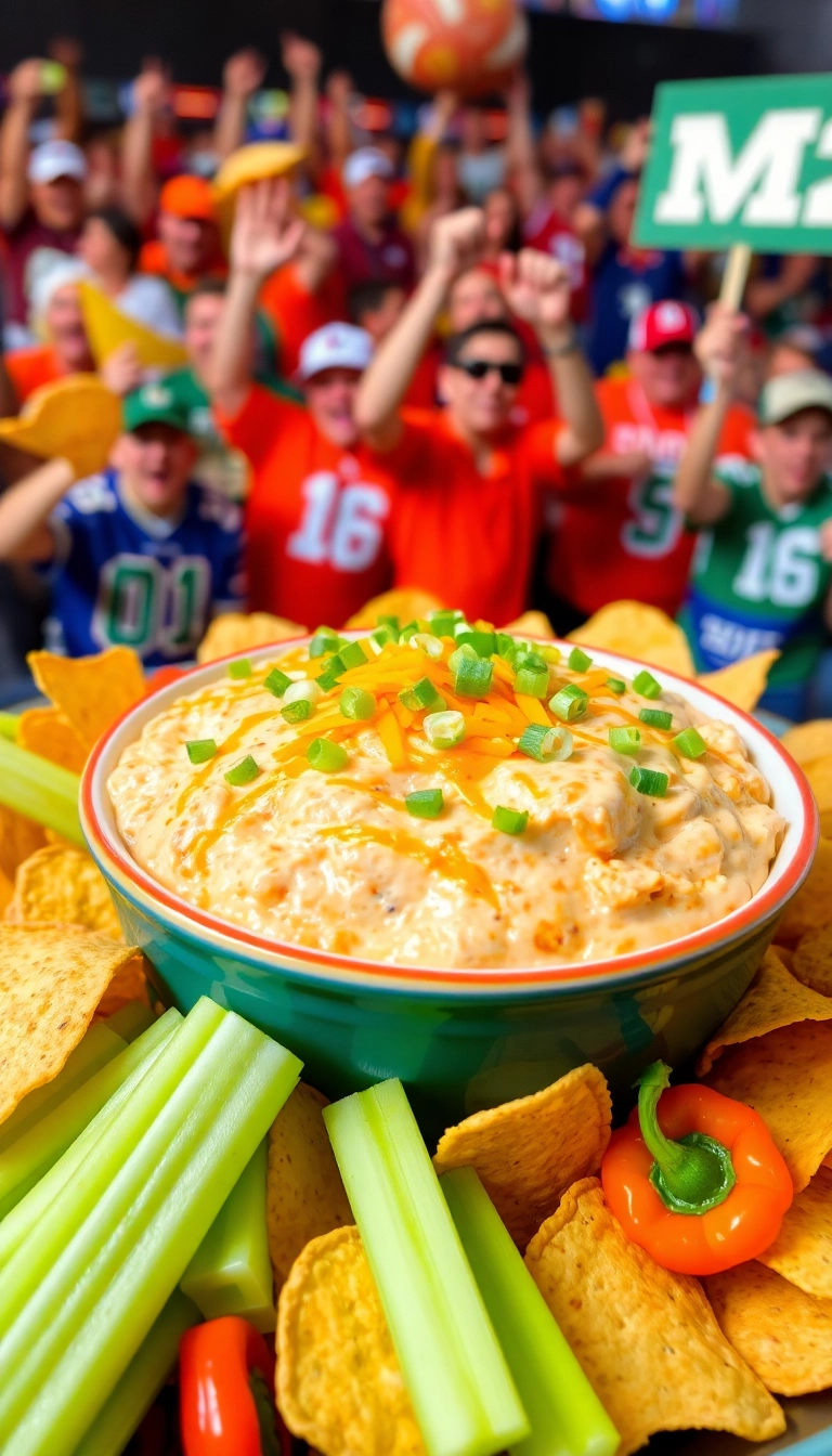 20 Tailgate Food Ideas That Make Game Day Unforgettable (You Won't Believe #7!) - 3. Buffalo Chicken Dip