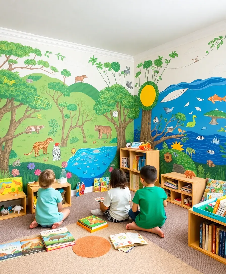 17 Adorable Greenboard Kids Room Ideas That'll Make Your Children Smile (Don't Miss #5!) - 12. Greenboard Animal Habitats