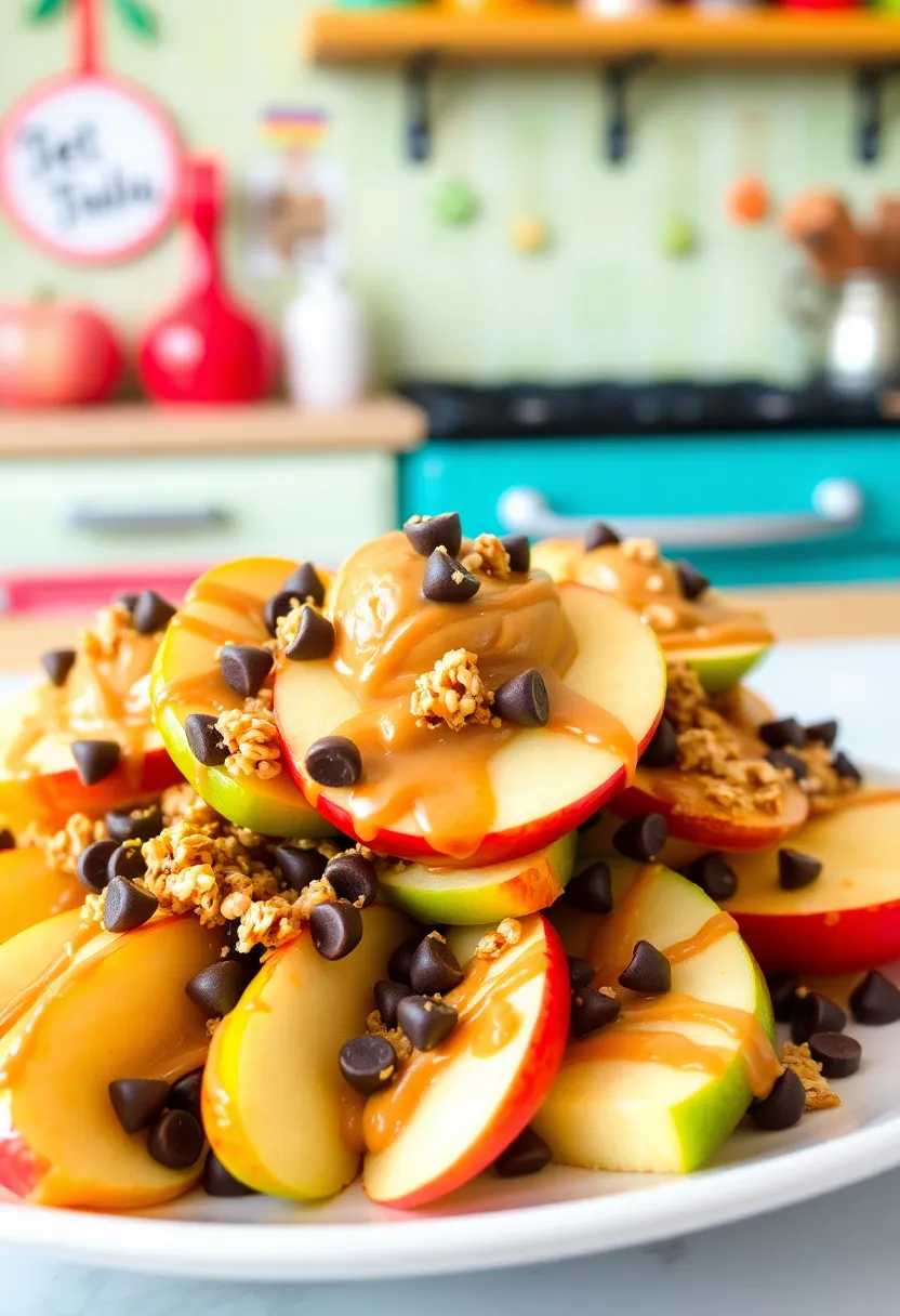 11 Fun and Nutritious Healthy Snacks for Kids (They'll Love #7!) - 7. Apple Nachos